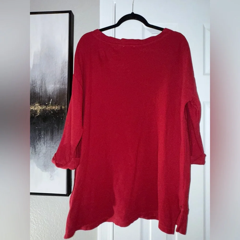 Women's Red Arkansas Razorbacks Long Sleeve Top - Picture 6 of 7